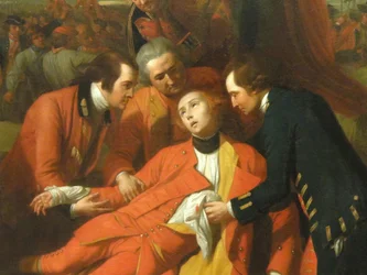 The Death of General Wolfe (detail)